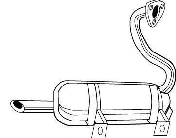 Глушитель выхлопных газов конечный 22875 WALKER