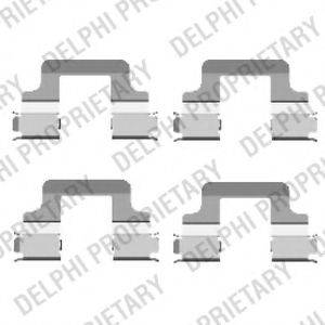Комплектующие, колодки дискового тормоза LX0437 DELPHI