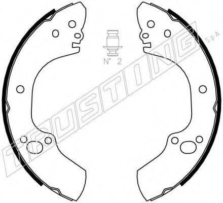 Комплект тормозных колодок 073.170 TRUSTING