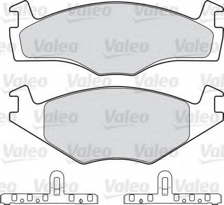 Комплект тормозных колодок 551025 VALEO