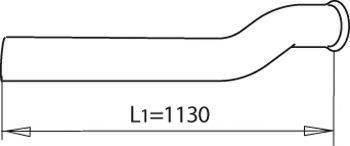 Труба выхлопного газа 81227 DINEX