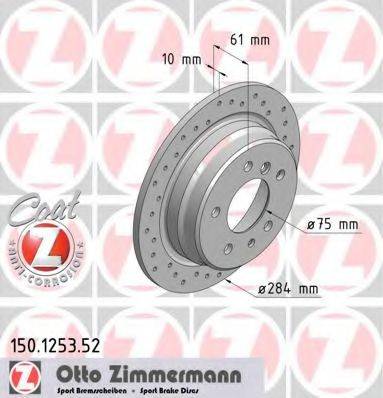 Тормозной диск 150.1253.52 ZIMMERMANN