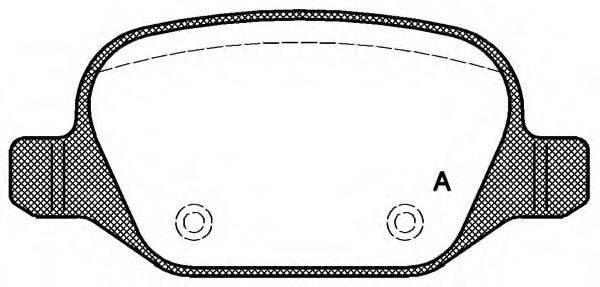 Комплект тормозных колодок, дисковый тормоз BPA0727.20 OPEN PARTS