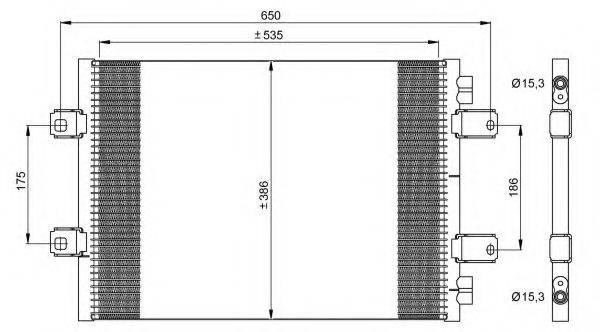 Конденсатор, кондиционер 35909 NRF