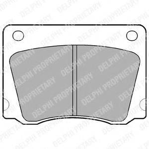 Комплект тормозных колодок, дисковый тормоз LP17 DELPHI