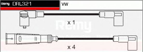 DRL321 REMY Комплект проводов зажигания DRL321 REMY