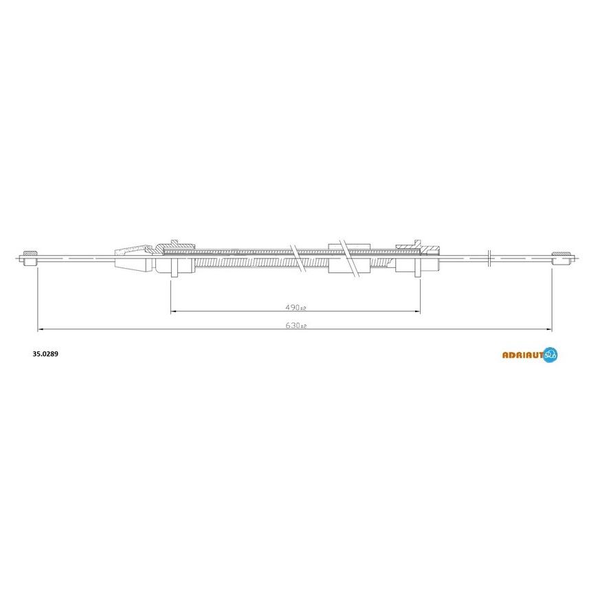 Тросик стояночного тормоза Adriauto