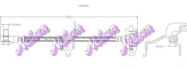 Тормозной шланг H6032Q BROVEX-NELSON