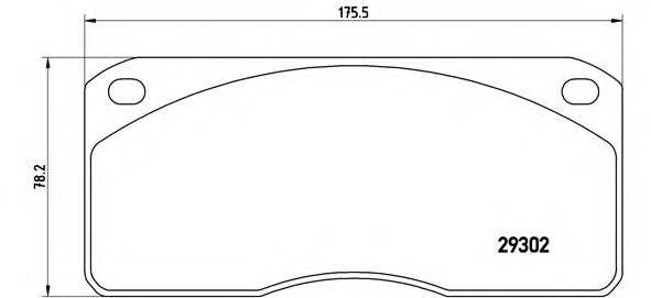 Комплект тормозных колодок, дисковый тормоз P A6 011 BREMBO