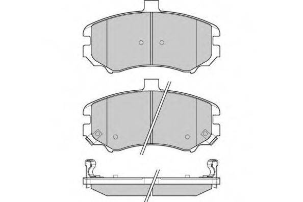 Комплект тормозных колодок, дисковый тормоз 12-1197 E.T.F.