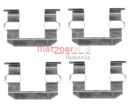Комплектующие, колодки дискового тормоза 109-1645 METZGER