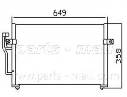 Конденсатор, кондиционер PXNCG-001 PARTS-MALL