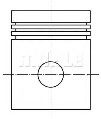 008 58 02 MAHLE ORIGINAL Поршень 008 58 02 MAHLE ORIGINAL