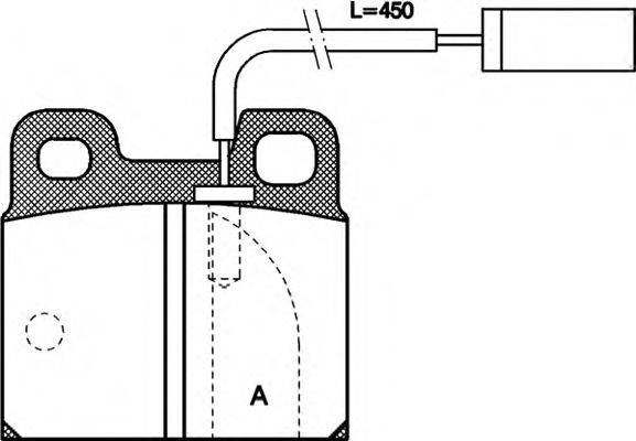 Комплект тормозных колодок, дисковый тормоз BPA0005.11 OPEN PARTS