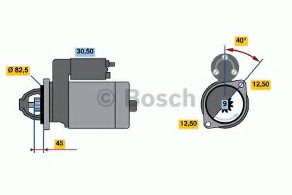 Стартер 0 001 110 009 BOSCH