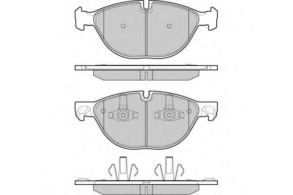 Комплект тормозных колодок, дисковый тормоз 12-1409 E.T.F.