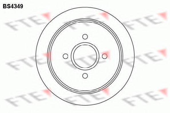 Тормозной диск BS4349 FTE