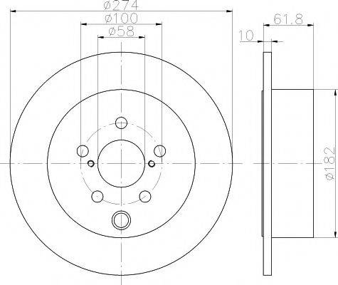 Тормозной диск 8DD 355 120-341 HELLA PAGID