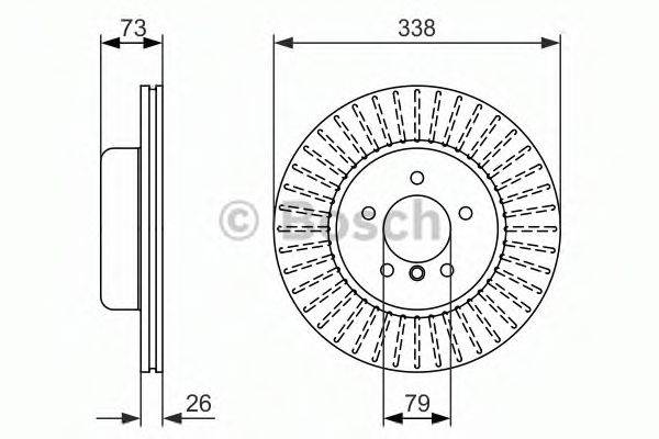 Тормозной диск 0 986 479 773 BOSCH