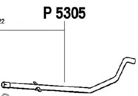 Труба выхлопного газа P5305 FENNO