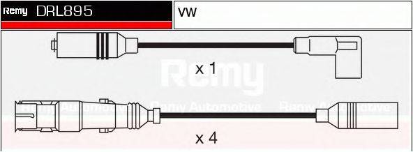 DRL895 REMY Комплект проводов зажигания DRL895 REMY
