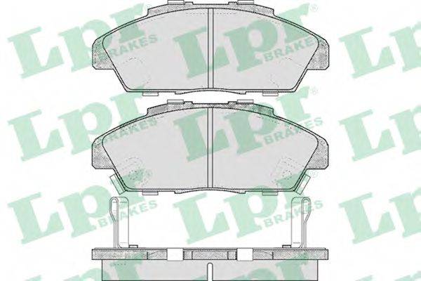 Комплект тормозных колодок, дисковый тормоз 05P571 LPR