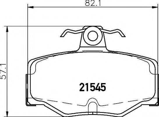 21545/15,6мм Тормозные колодки PAGID T5064 PAGID