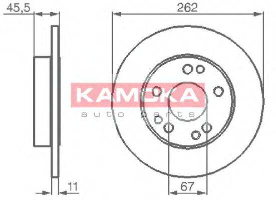 Тормозной диск 103106 KAMOKA