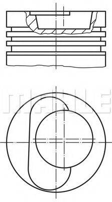 Поршень 228 97 00 MAHLE ORIGINAL