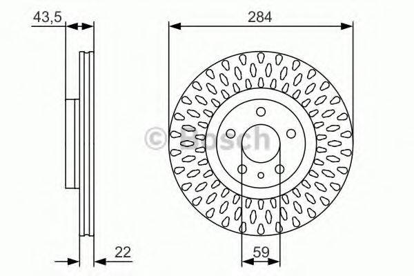 Тормозной диск 0 986 479 558 BOSCH