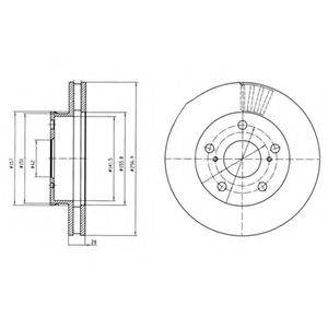 BG4181 DELPHI Тормозной диск BG4181 DELPHI