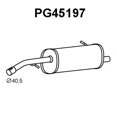 Глушитель выхлопных газов конечный PG45197 VENEPORTE