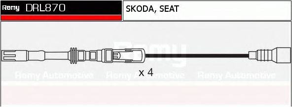 DRL870 REMY Комплект проводов зажигания DRL870 REMY
