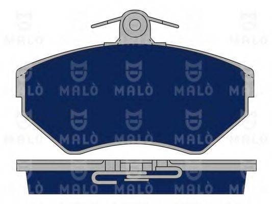 Комплект тормозных колодок, дисковый тормоз 1050092 MALO