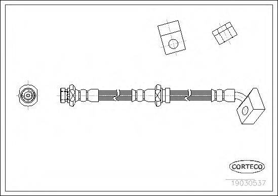 Тормозной шланг 19030537 CORTECO