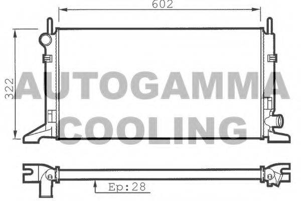 Теплообменник 100341 AUTOGAMMA