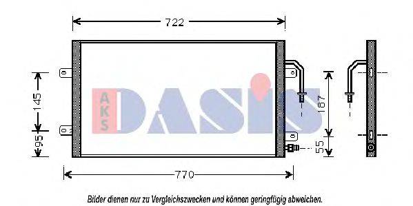 Конденсатор, кондиционер 522610N AKS DASIS