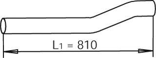 Труба выхлопного газа 47285 DINEX