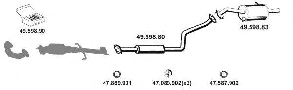 Система выпуска ОГ 492025 EBERSPACHER