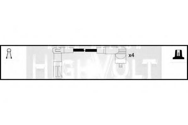 Комплект проводов зажигания OEF503 STANDARD