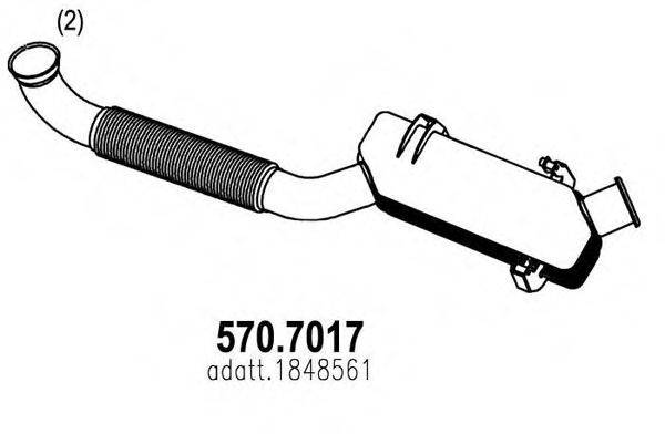 Средний / конечный глушитель ОГ 570.7017 ASSO