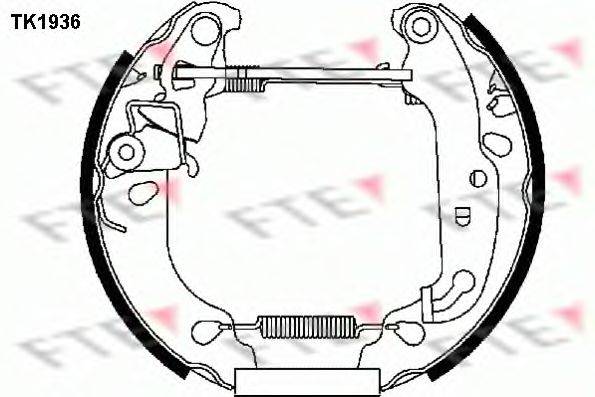 Комплект тормозных колодок TK1936 FTE