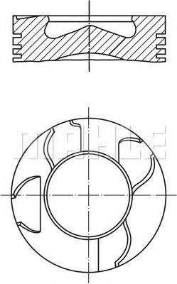 Поршень 003 15 00 MAHLE ORIGINAL