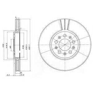 Тормозной диск BG3035C DELPHI