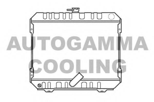 Радиатор, охлаждение двигателя 105818 AUTOGAMMA