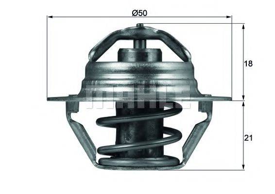 Термостат, охлаждающая жидкость TX 100 89D MAHLE ORIGINAL