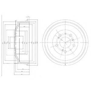 Тормозной барабан BF153 DELPHI