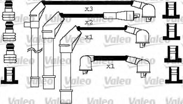 Комплект проводов зажигания 346259 VALEO