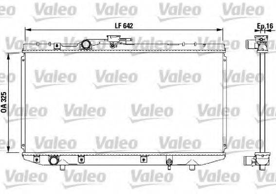 Радиатор, охлаждение двигателя 731714 VALEO