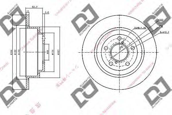 Тормозной диск BD1071 DJ PARTS